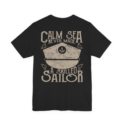 Calm Sea Skilled Sailor T-Shirt Nautical Tee