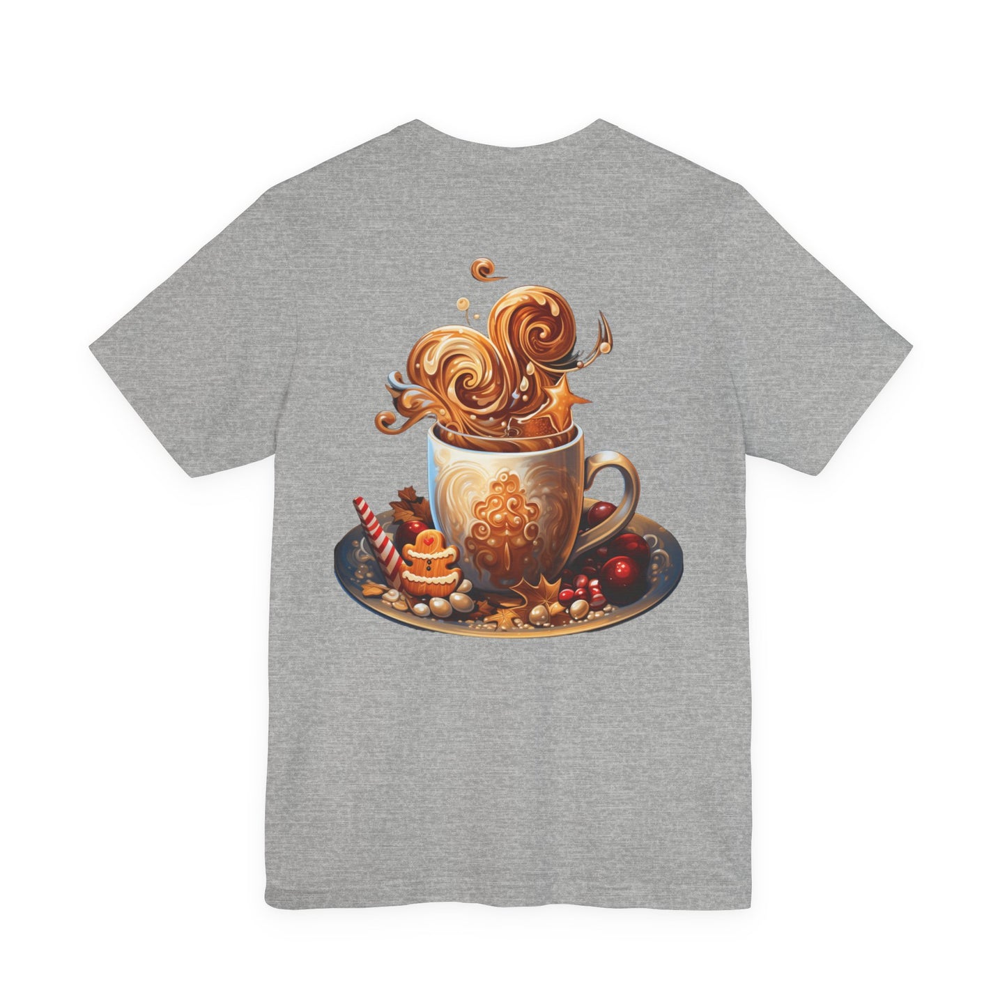 Christmas Coffee T-Shirt Festive Latte Art Tee