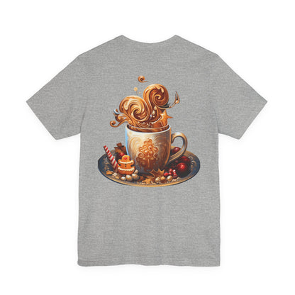 Christmas Coffee T-Shirt Festive Latte Art Tee