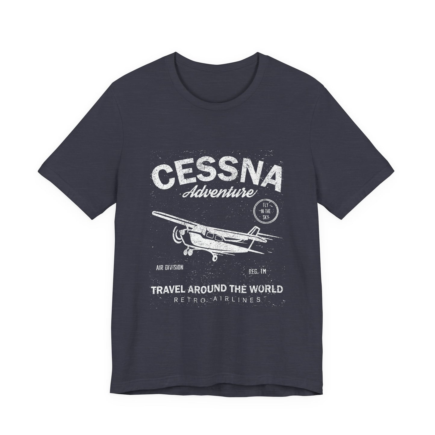 Distressed Aviation Tee for Pilots and Plane Lovers