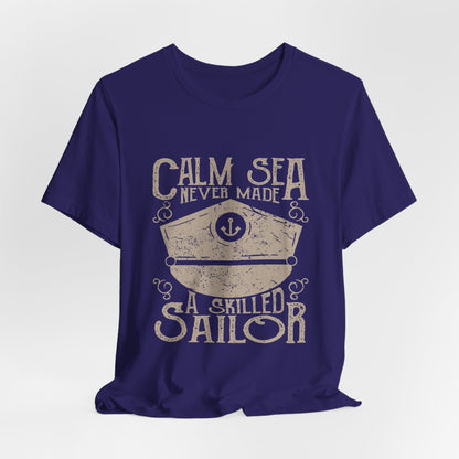 Calm Sea Skilled Sailor T-Shirt Nautical Tee