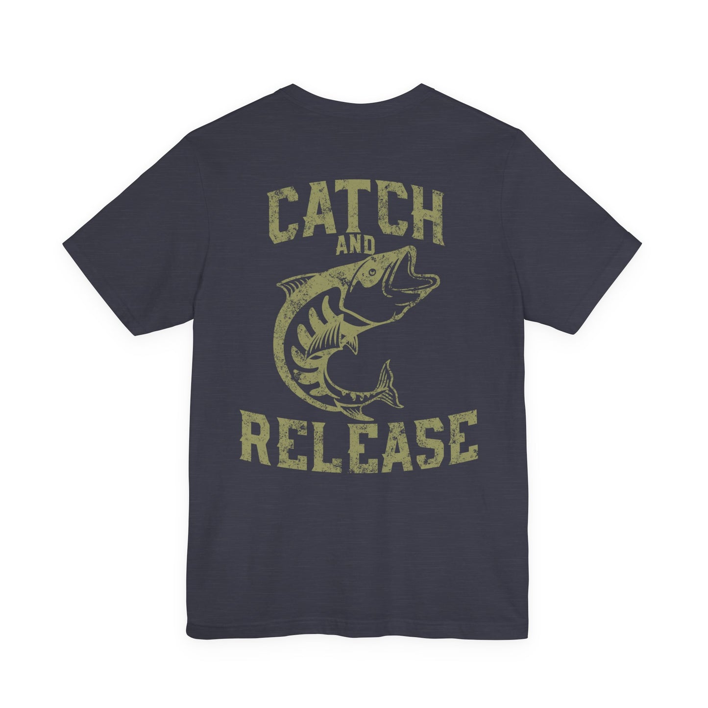 Catch and Release Fishing T-Shirt Retro Bass Tee