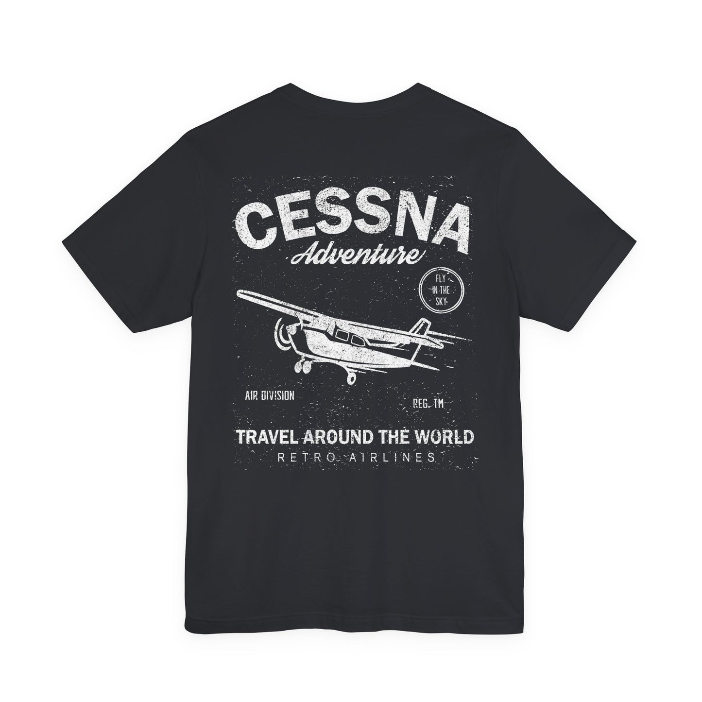Distressed Aviation Tee for Pilots and Plane Lovers