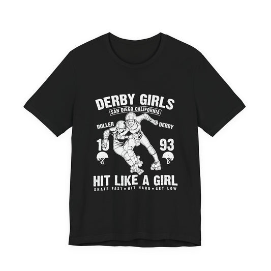 Derby Girls T-Shirt Roller Skating Gift Tee