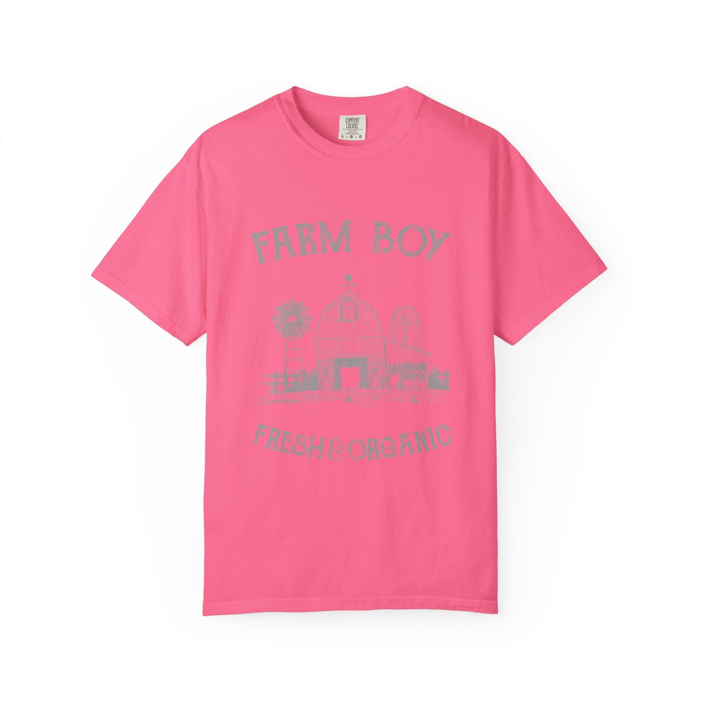 Farm Boy Tee Vintage Barn Garment-Dyed Shirt