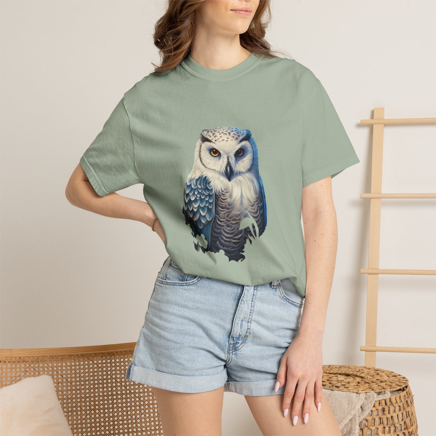 Snowy Owl Christmas Garment-Dyed Tee Winter