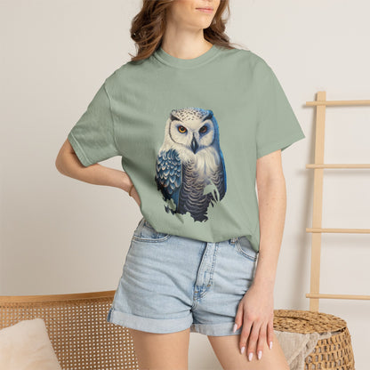 Snowy Owl Christmas Garment-Dyed Tee Winter