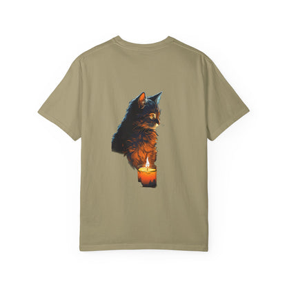 Cat by Candlelight Christmas Heavyweight Tee