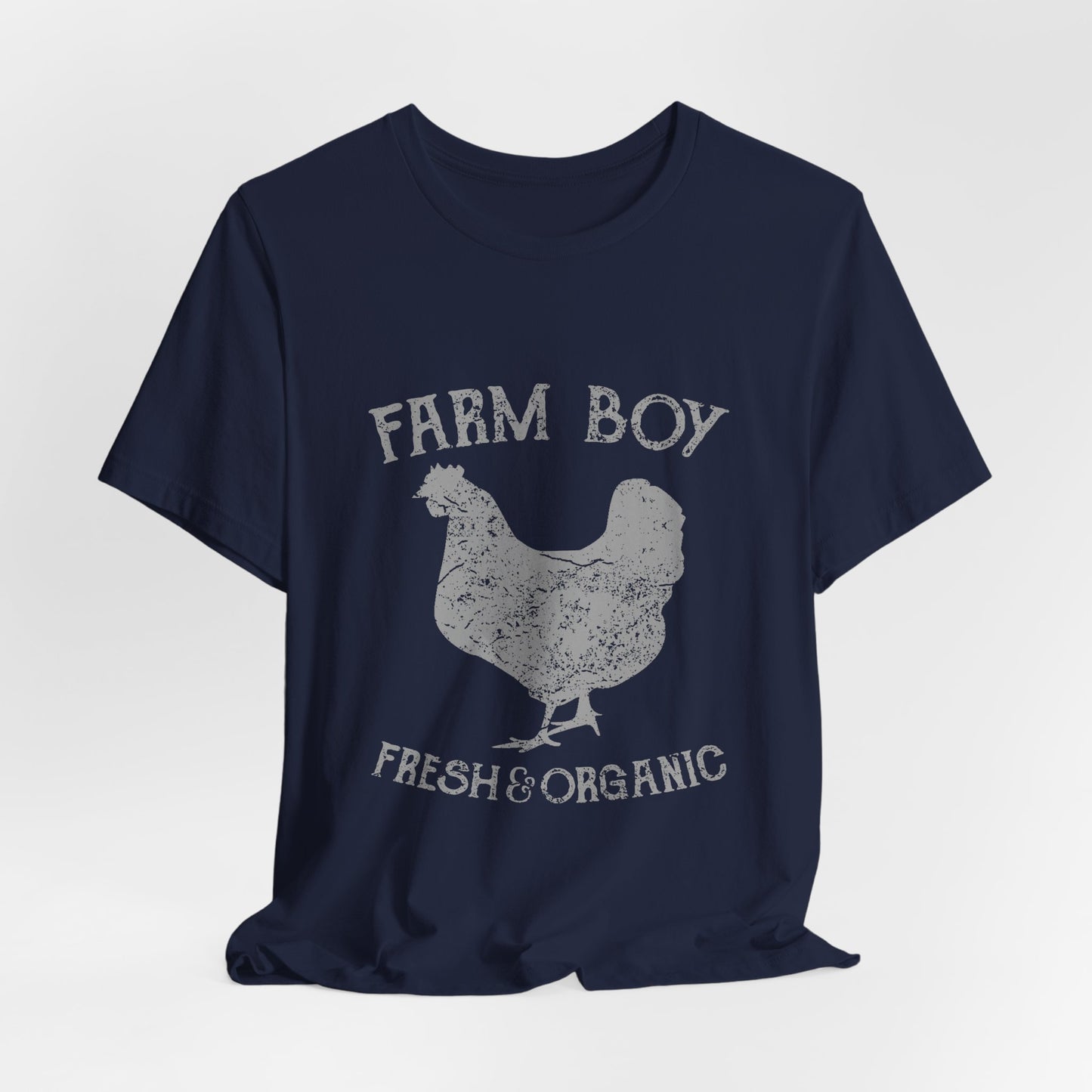 Farm Boy T-Shirt Fresh Organic Rooster Tee