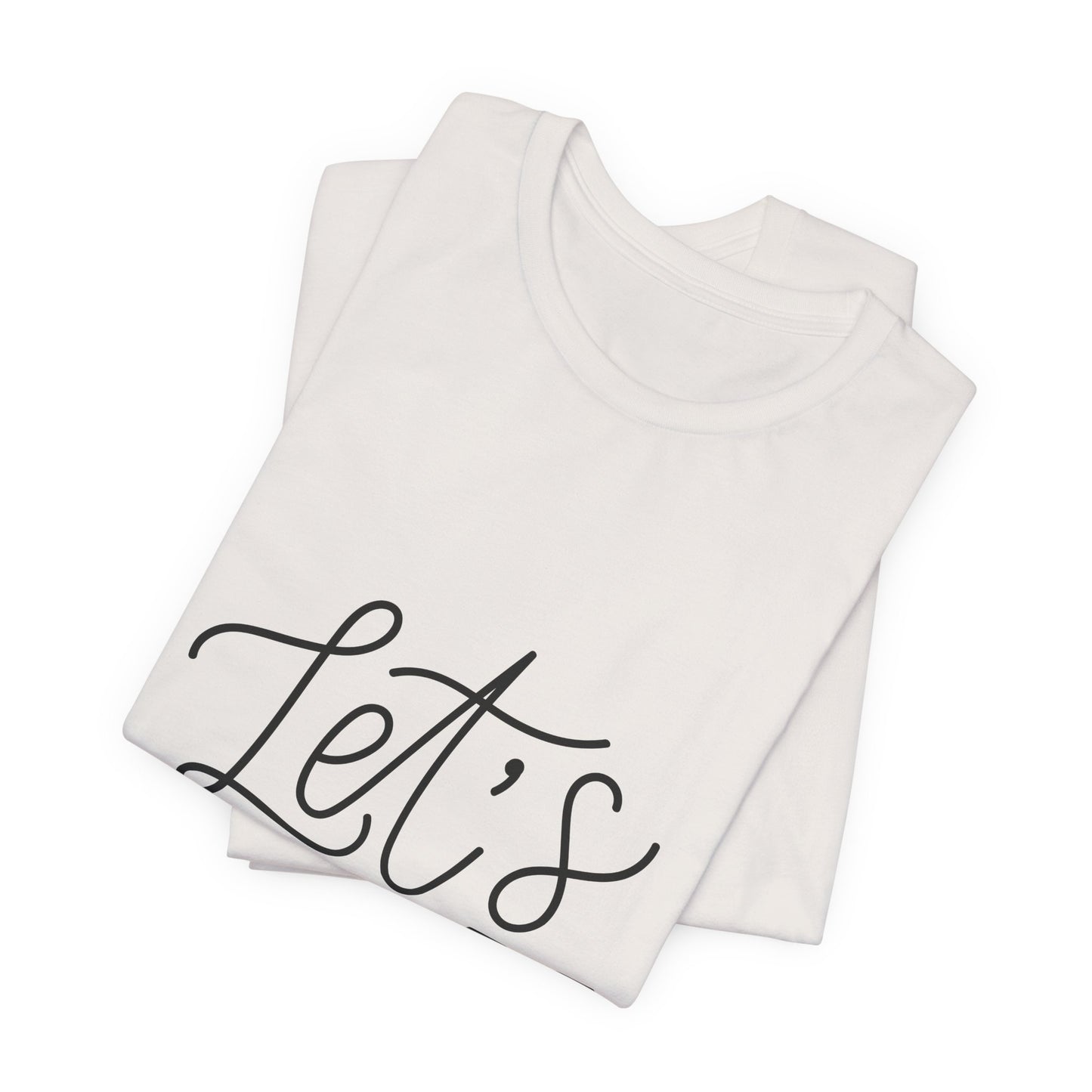 Let's Play Kids T-Shirt Fun Hand Lettered Tee