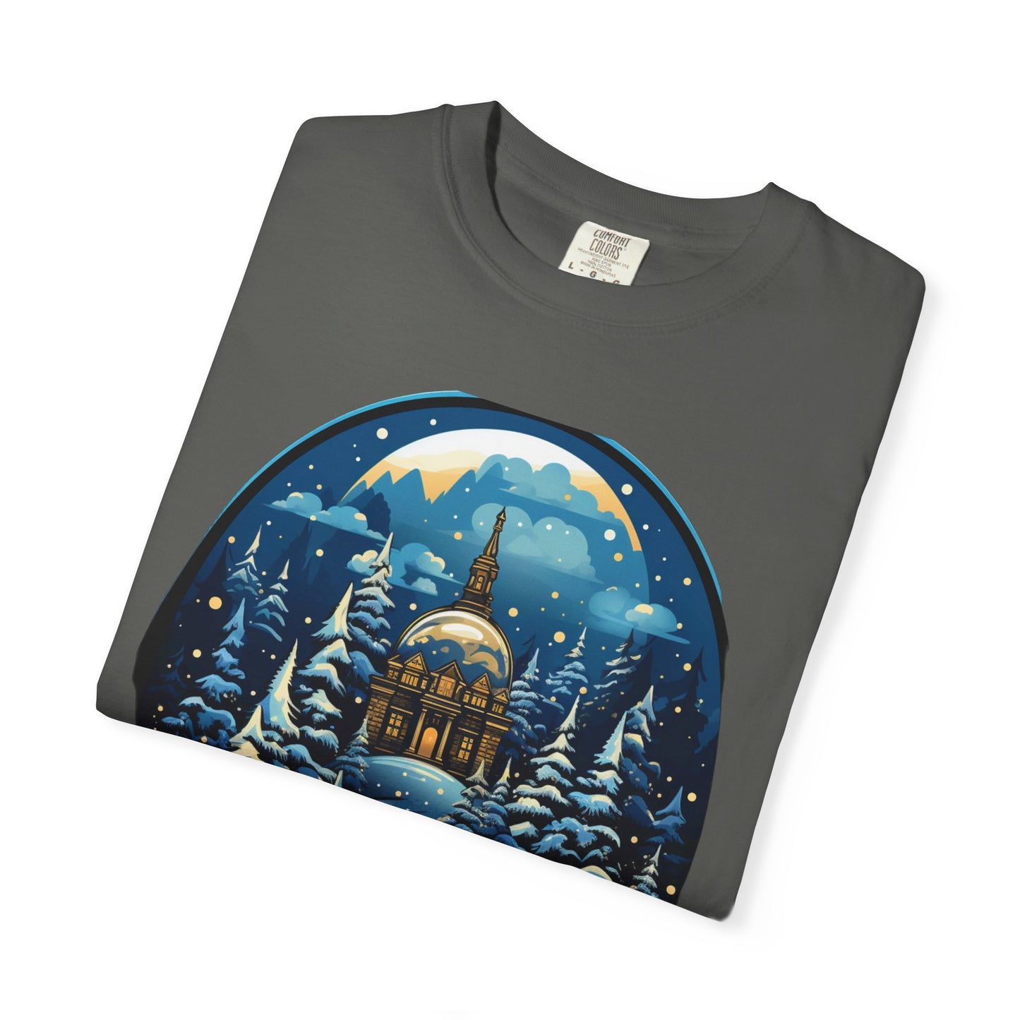 Snow Globe Christmas Heavyweight Tee Winter Village