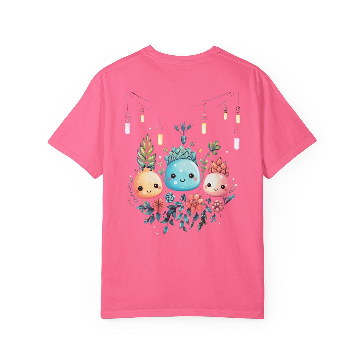 Kawaii Christmas Succulent Garment-Dyed Tee