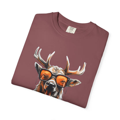Cool Deer Sunglasses Christmas Heavyweight Tee