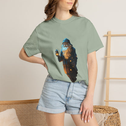 Mystical Winter Wizard Christmas Heavyweight Tee