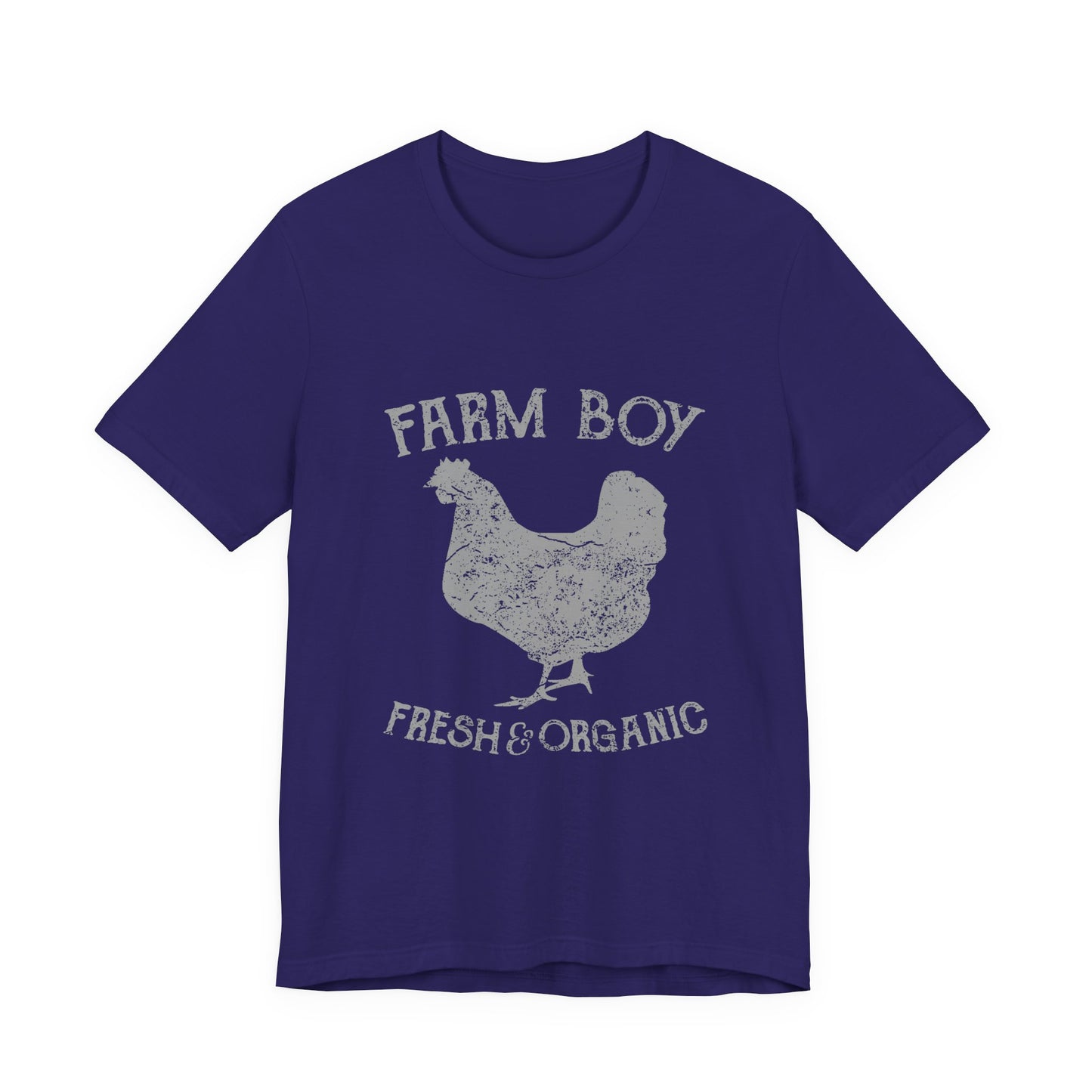 Farm Boy T-Shirt Fresh Organic Rooster Tee