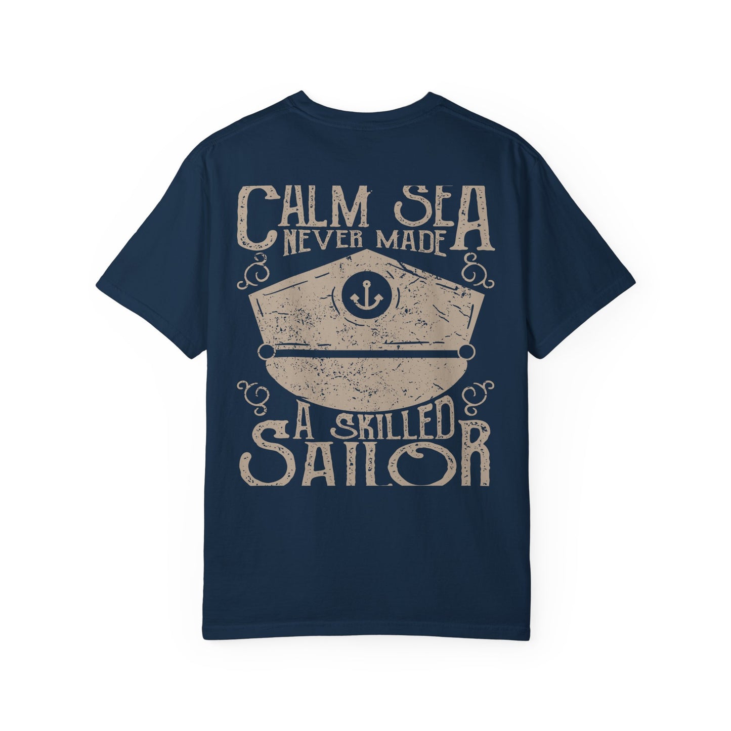Calm Sea Skilled Sailor Nautical Heavyweight Tee