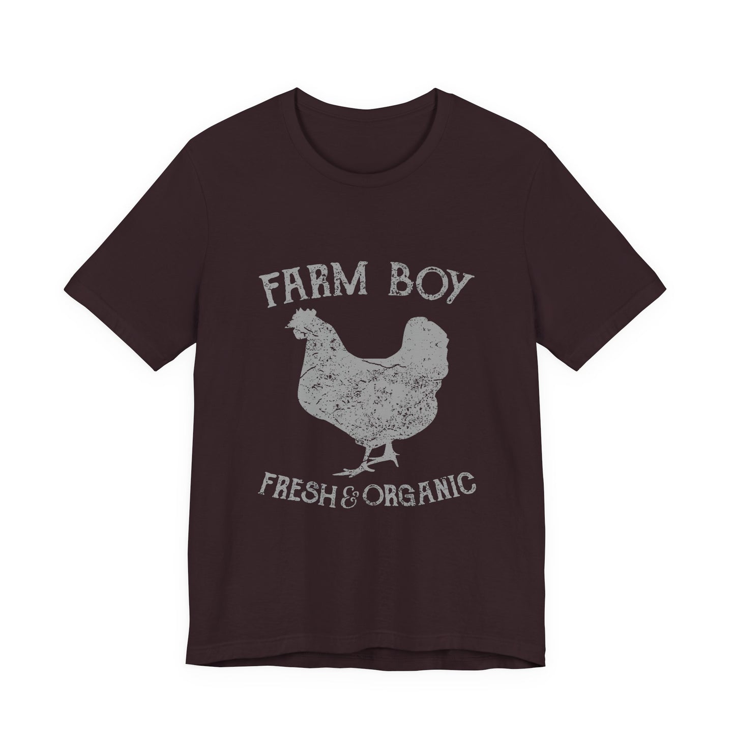Farm Boy T-Shirt Fresh Organic Rooster Tee