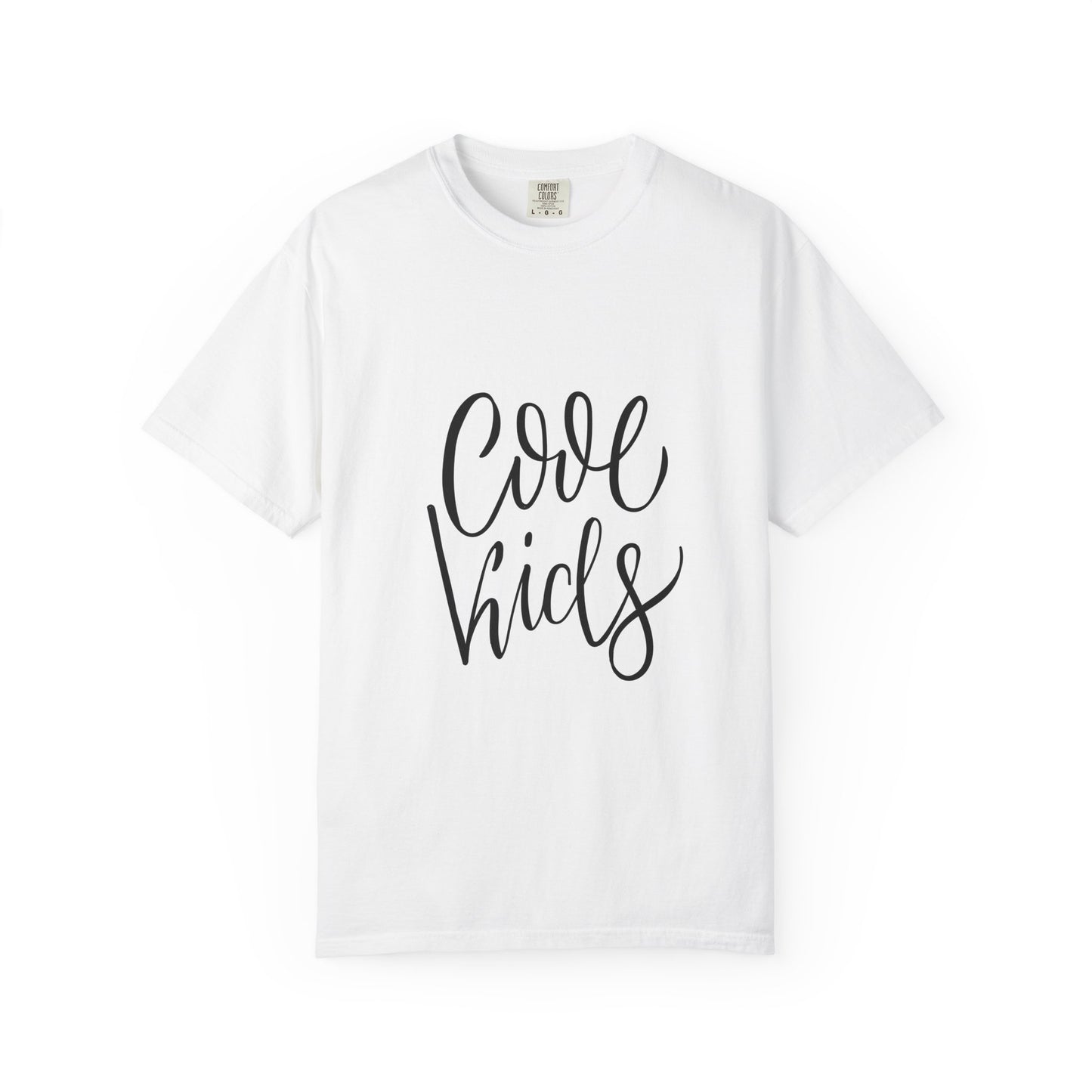 Cool Kids Garment-Dyed Tee Hand Lettered Script