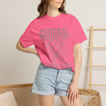 General Contractor Funny Heavyweight Tee Gift