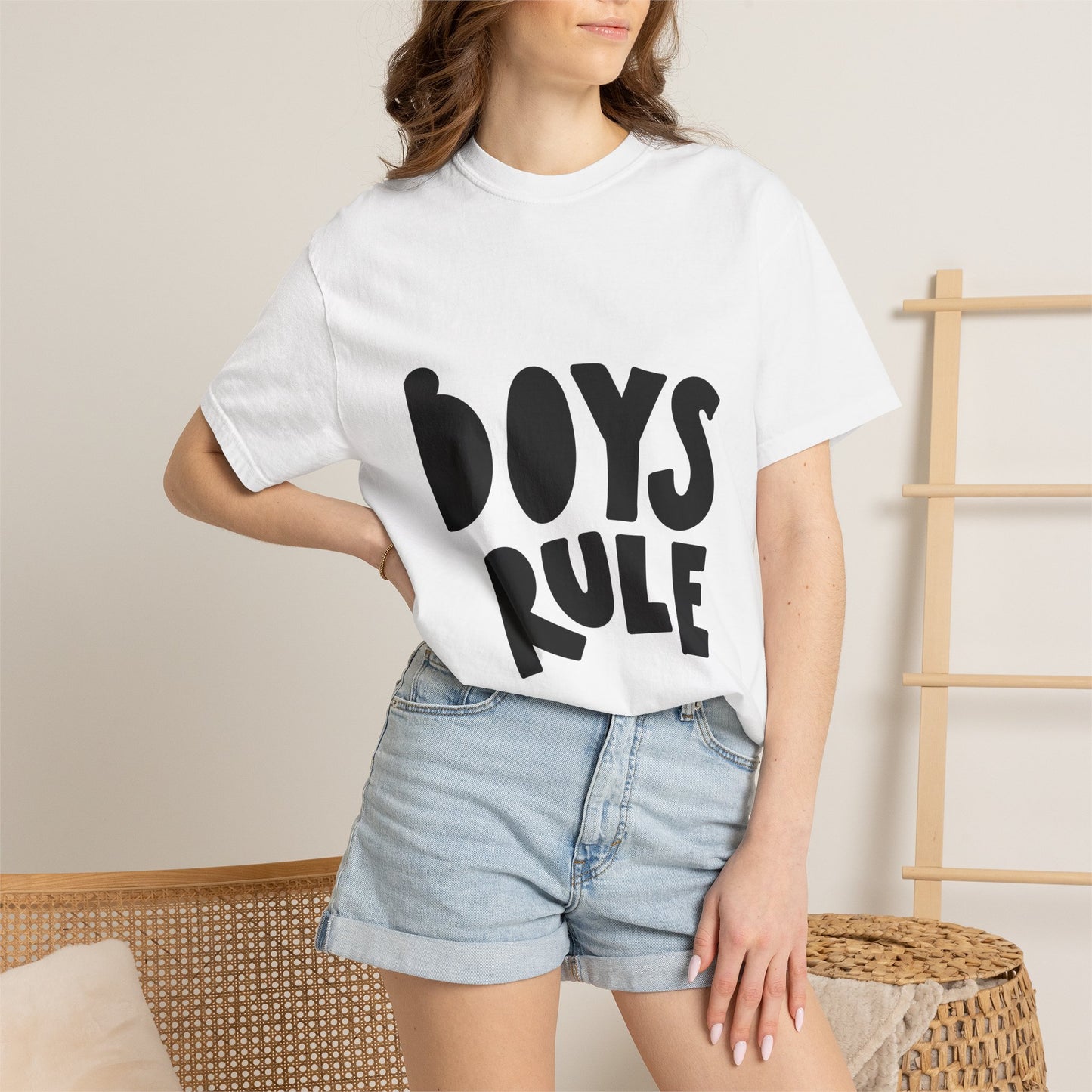 Boys Rule Kids Garment-Dyed Heavyweight Tee