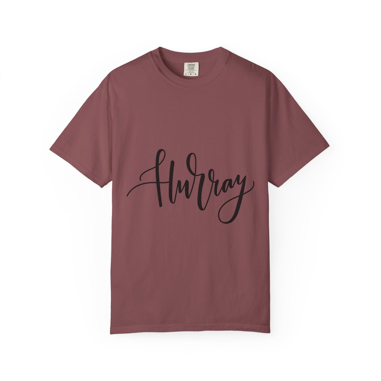 Hurray Calligraphy Script Garment-Dyed Tee