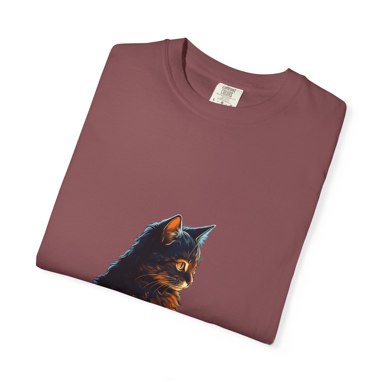 Cat by Candlelight Christmas Heavyweight Tee