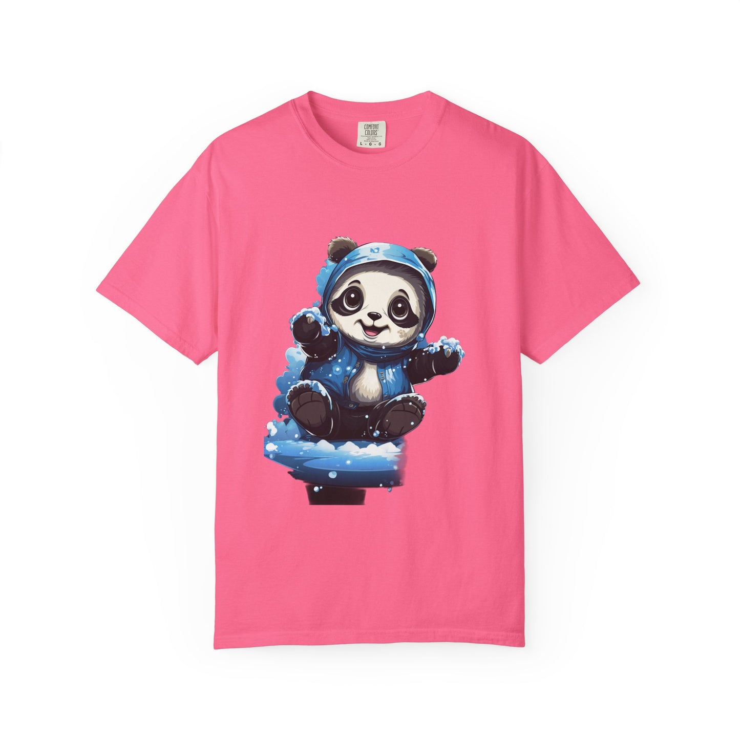 Cute Panda Snow Day Garment-Dyed Tee Winter