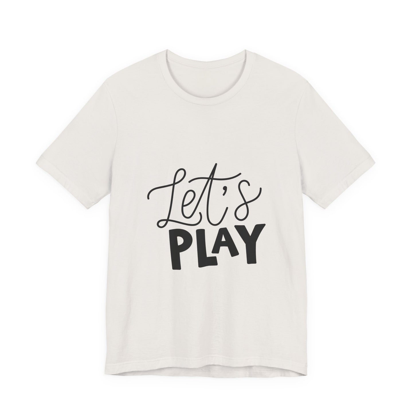 Let's Play Kids T-Shirt Fun Hand Lettered Tee