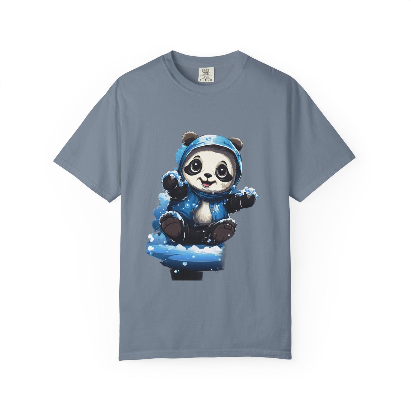 Cute Panda Snow Day Garment-Dyed Tee Winter