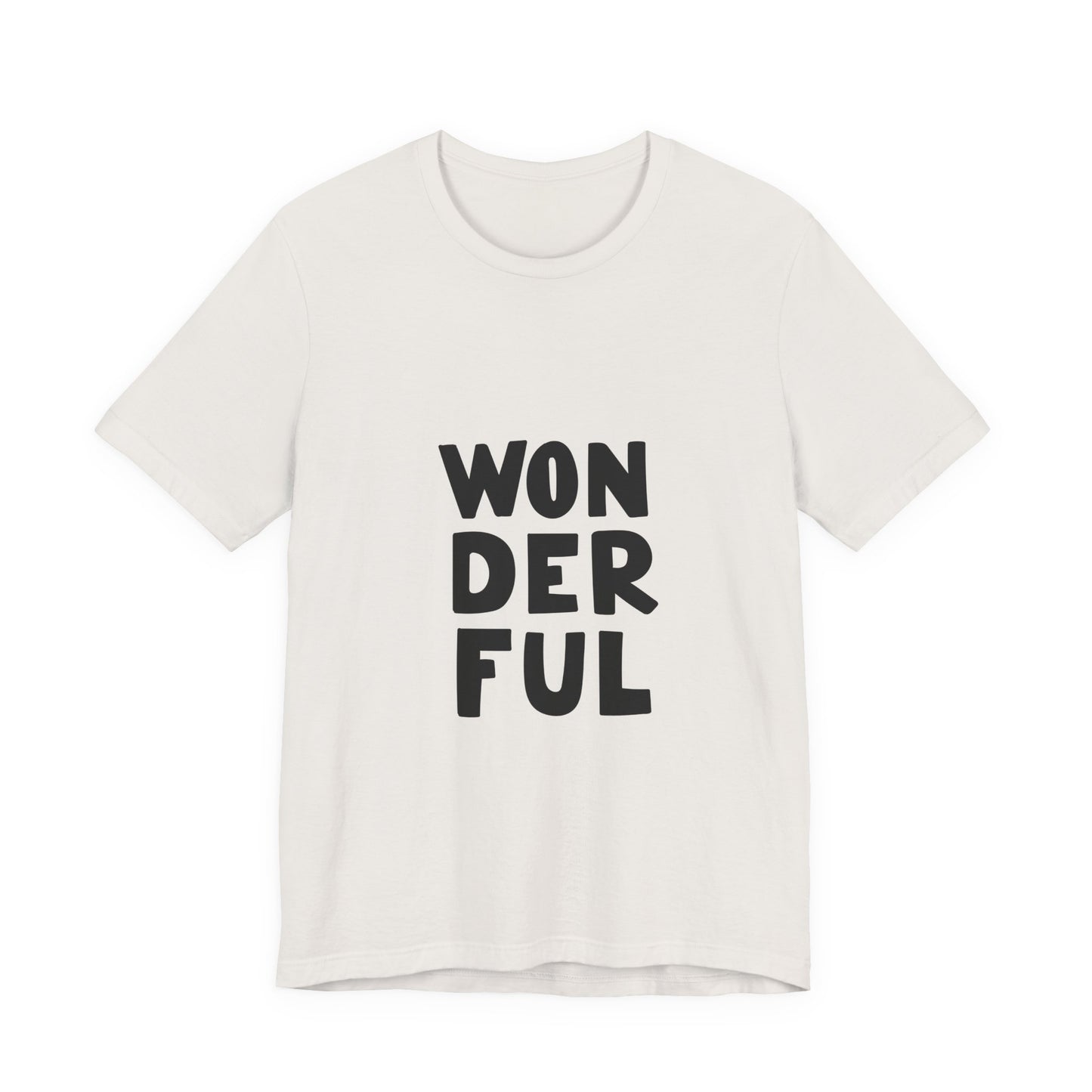 Wonderful T-Shirt Bold Typography Tee