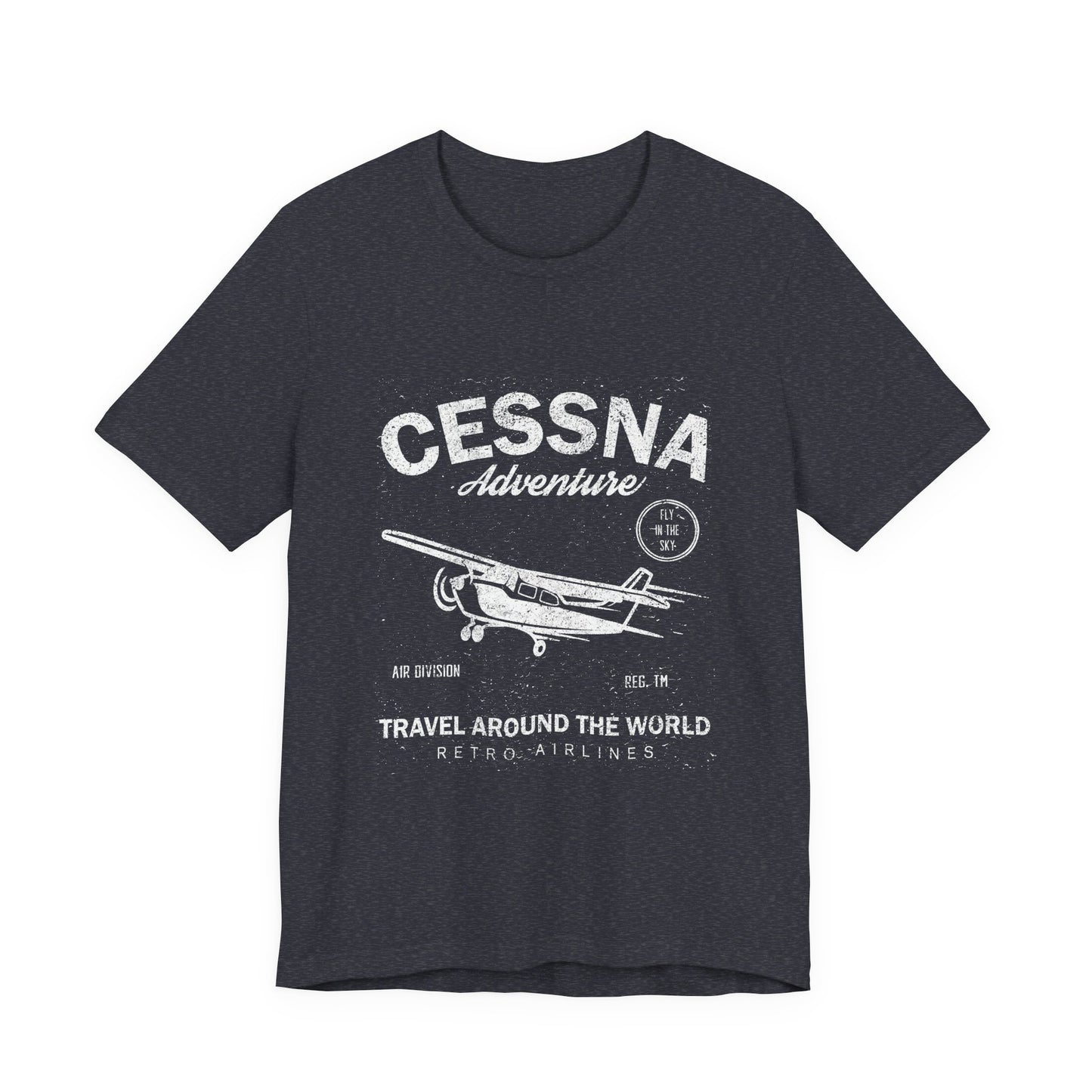 Distressed Aviation Tee for Pilots and Plane Lovers