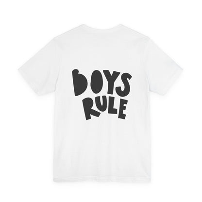 Boys Rule T-Shirt Fun Bold Kids Tee