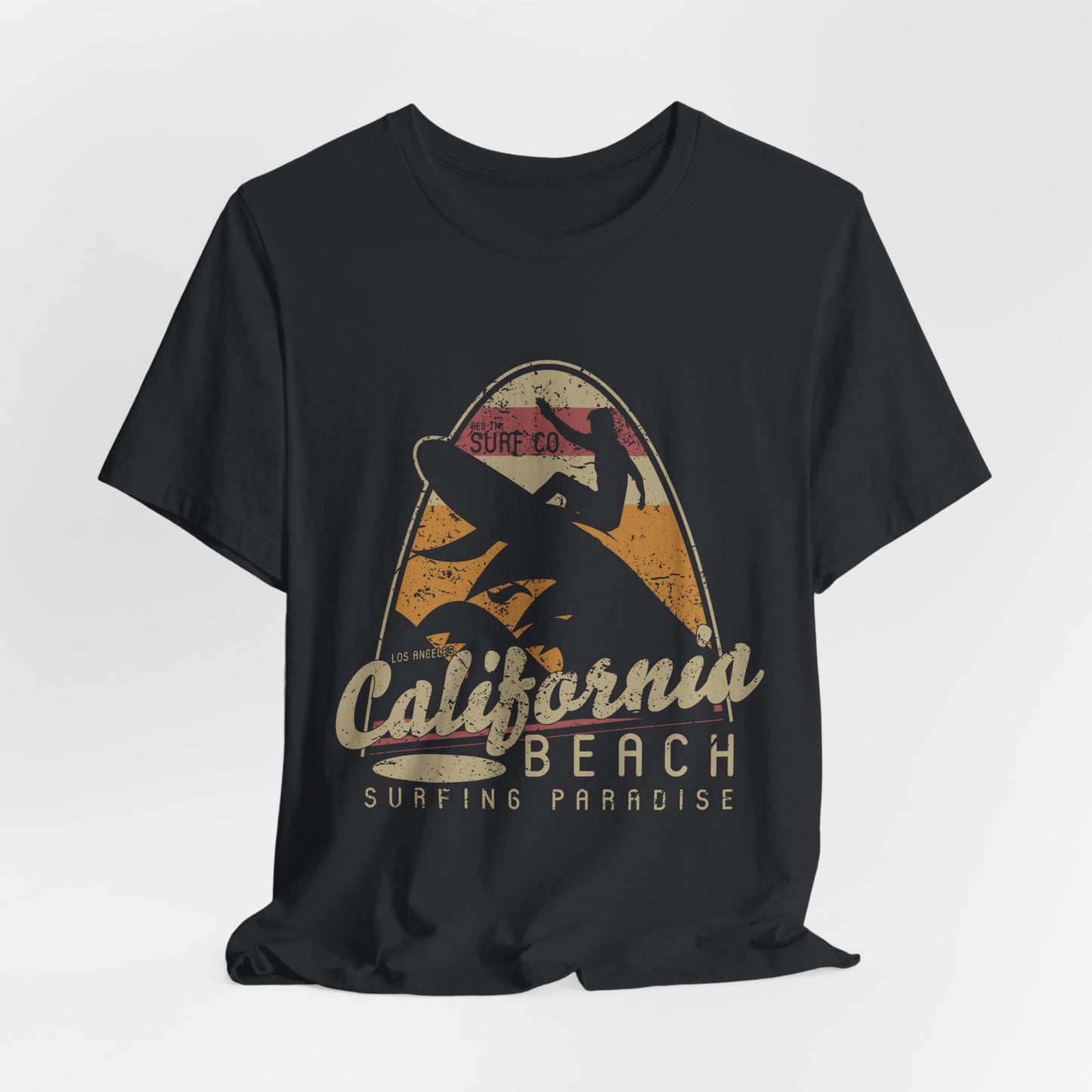 California Beach Surfing T-Shirt Retro Surf Tee