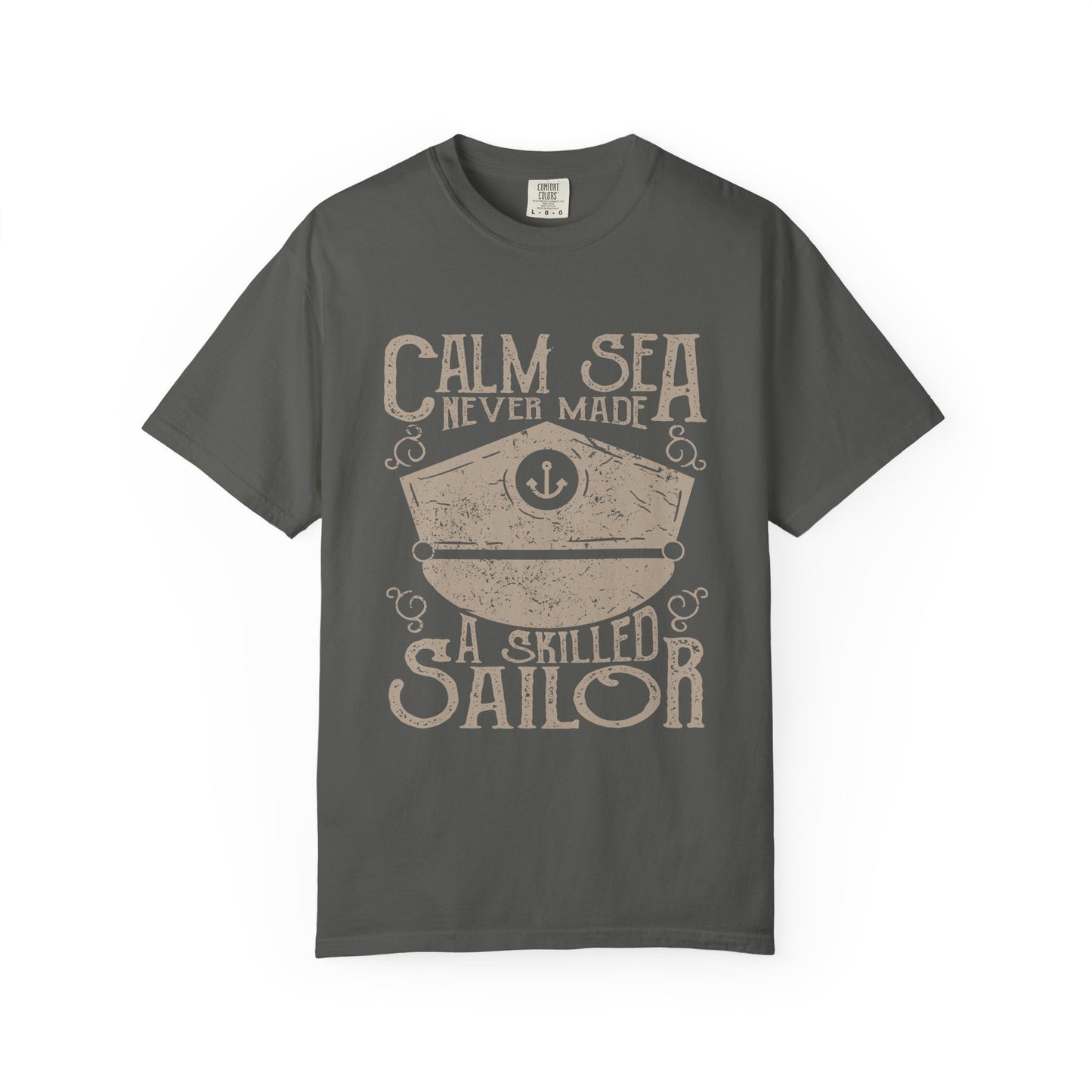 Calm Sea Skilled Sailor Nautical Heavyweight Tee
