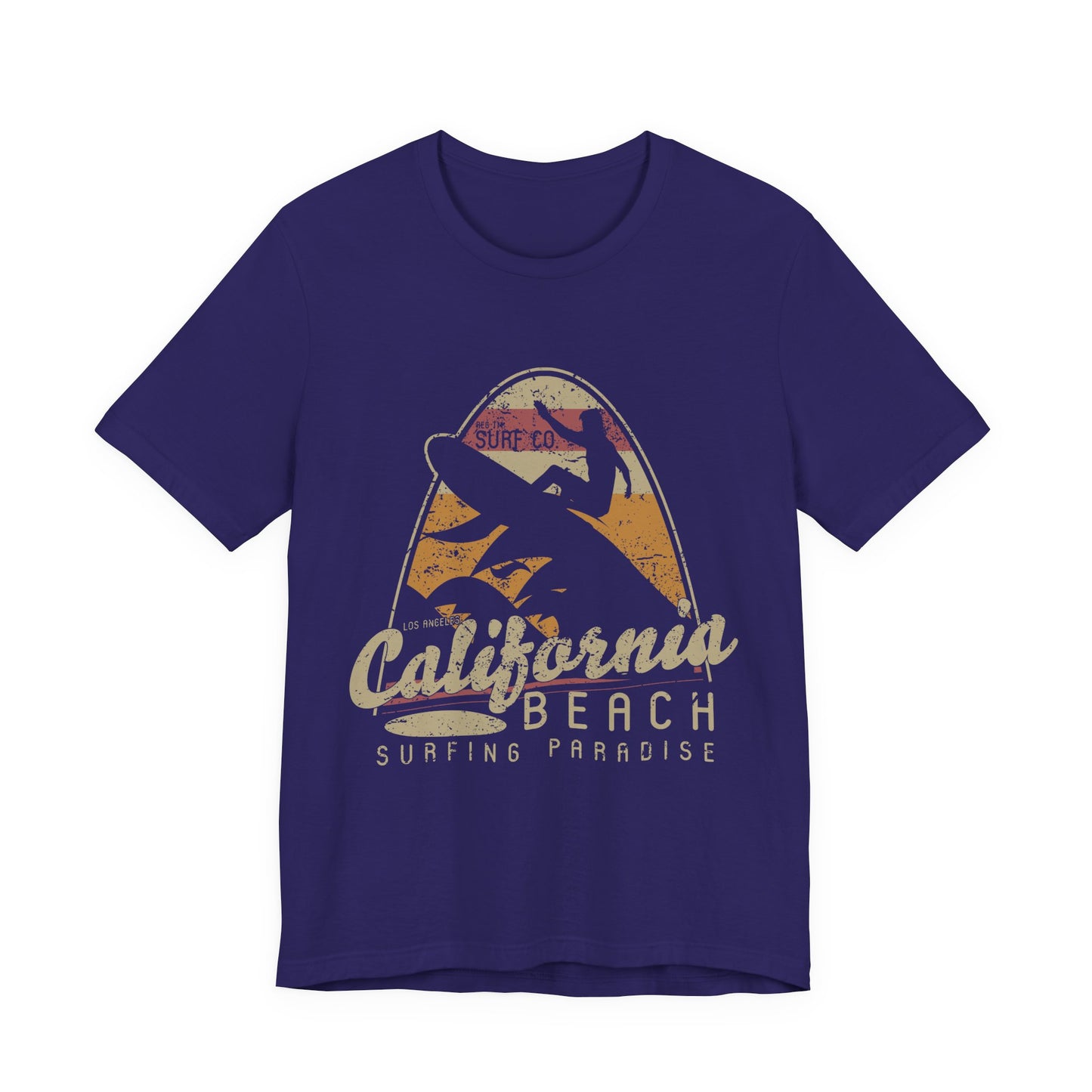 California Beach Surfing T-Shirt Retro Surf Tee