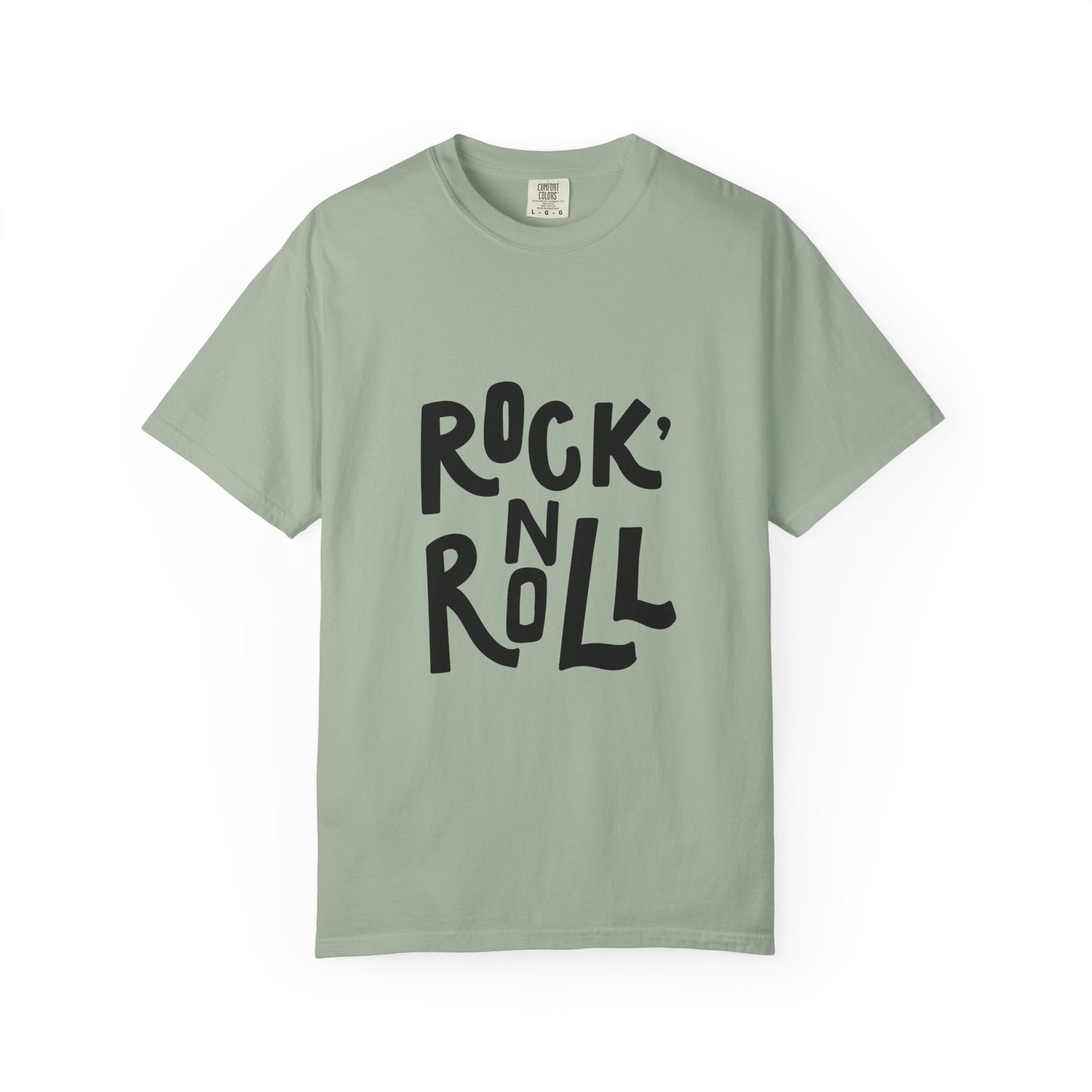Rock N Roll Garment-Dyed Tee Bold Lettering