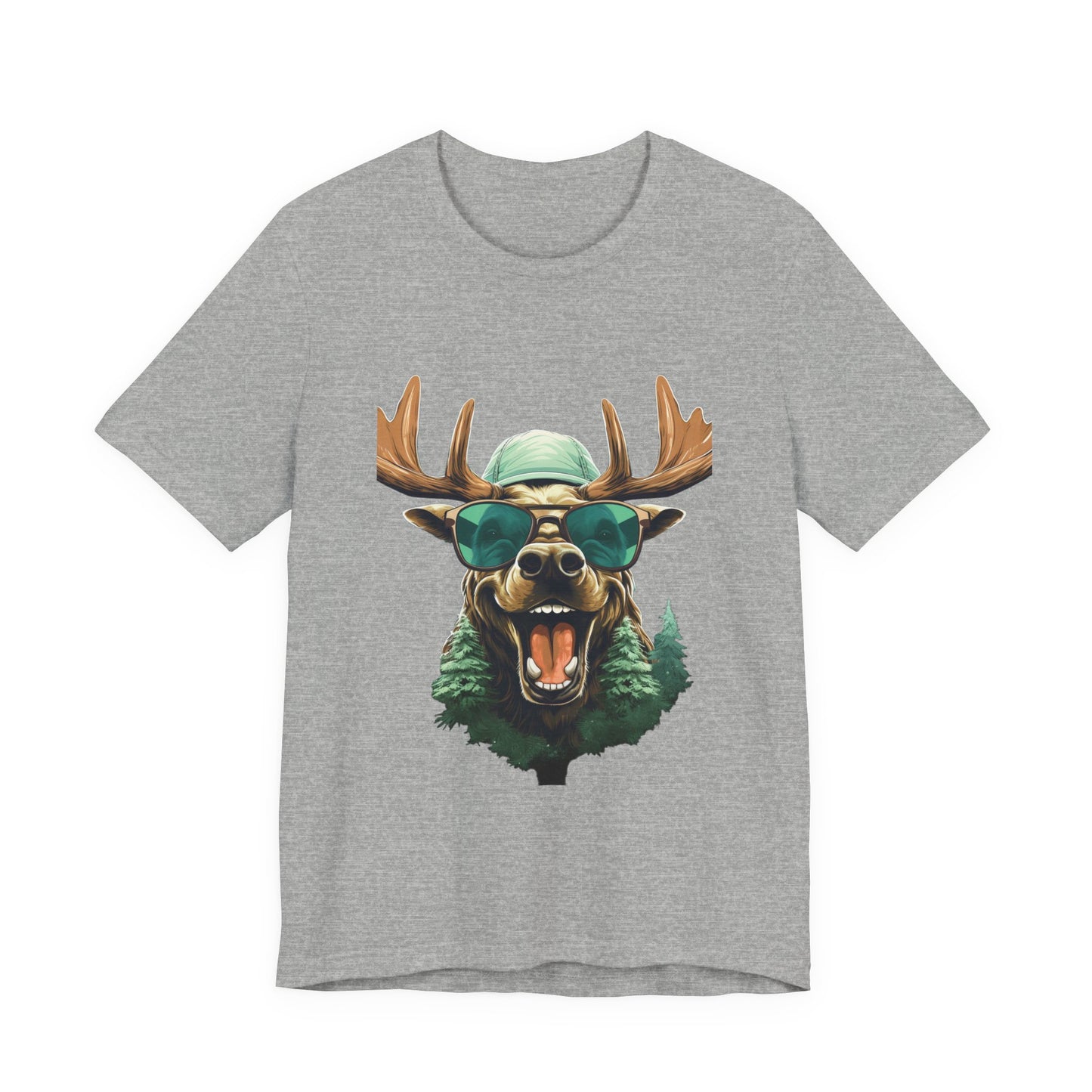 Funny Christmas Moose T-Shirt Sunglasses Cap