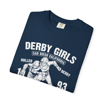 Derby Girls Garment-Dyed Tee Roller Skating Gift