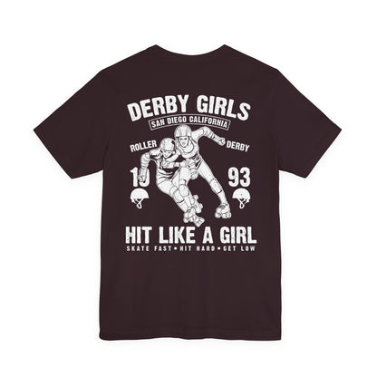 Derby Girls T-Shirt Roller Skating Gift Tee