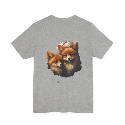 Christmas Fox T-Shirt Cozy Winter Night Foxes Tee
