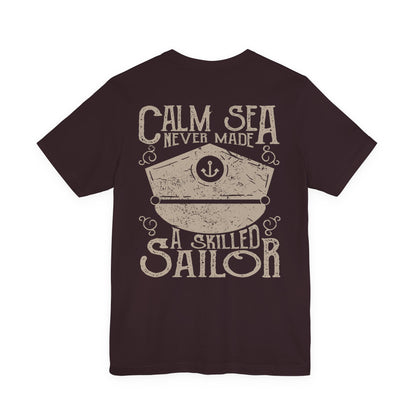 Calm Sea Skilled Sailor T-Shirt Nautical Tee