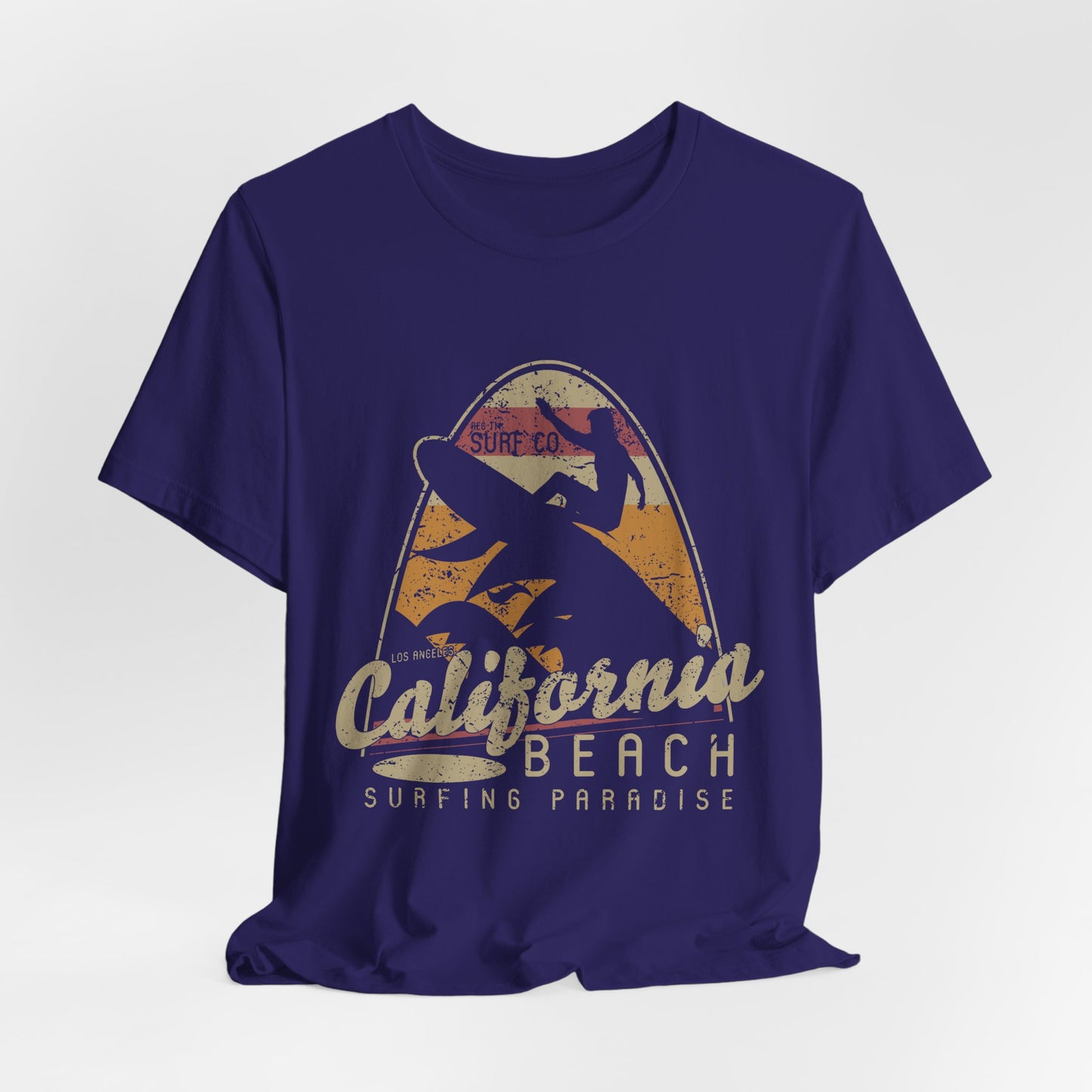 California Beach Surfing T-Shirt Retro Surf Tee
