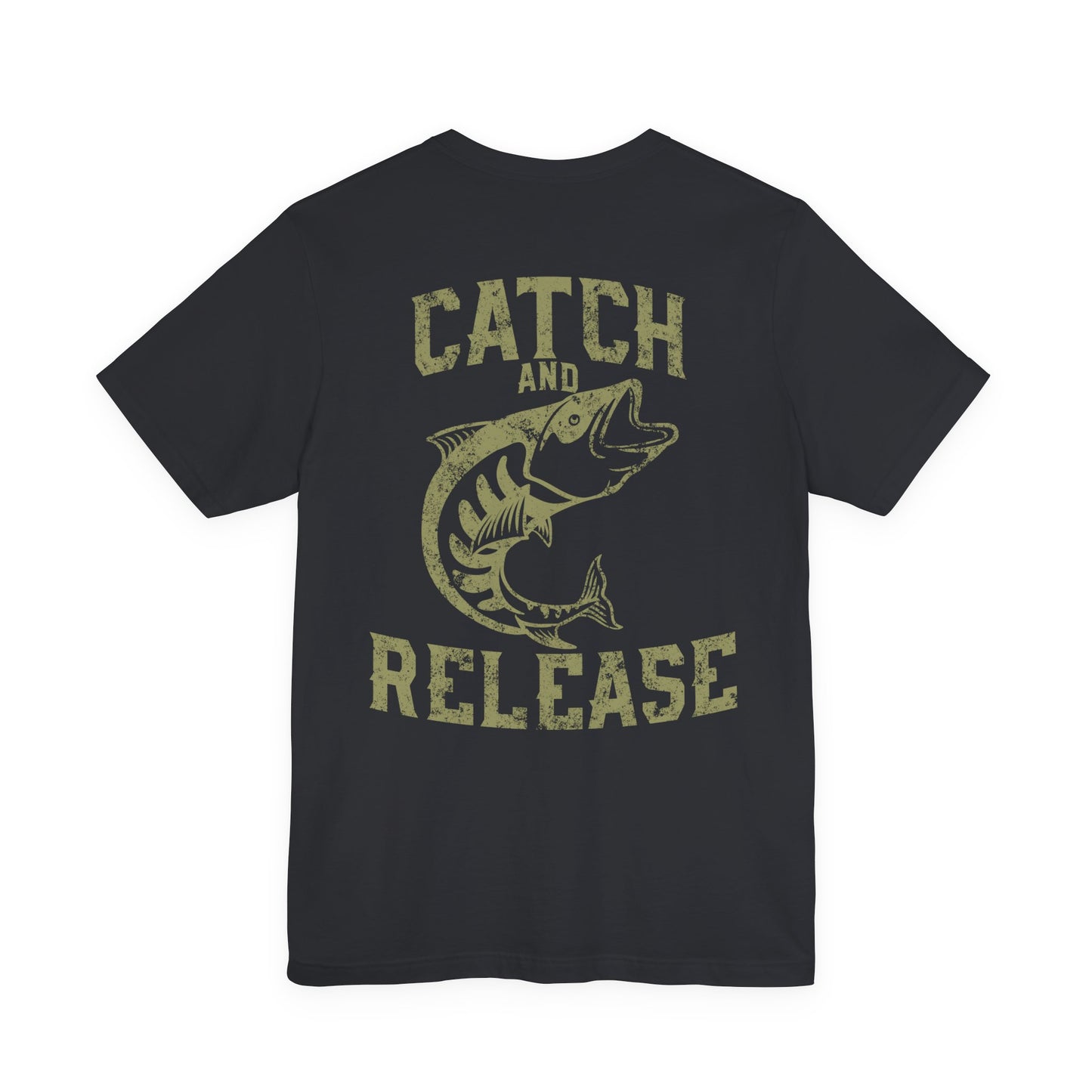 Catch and Release Fishing T-Shirt Retro Bass Tee