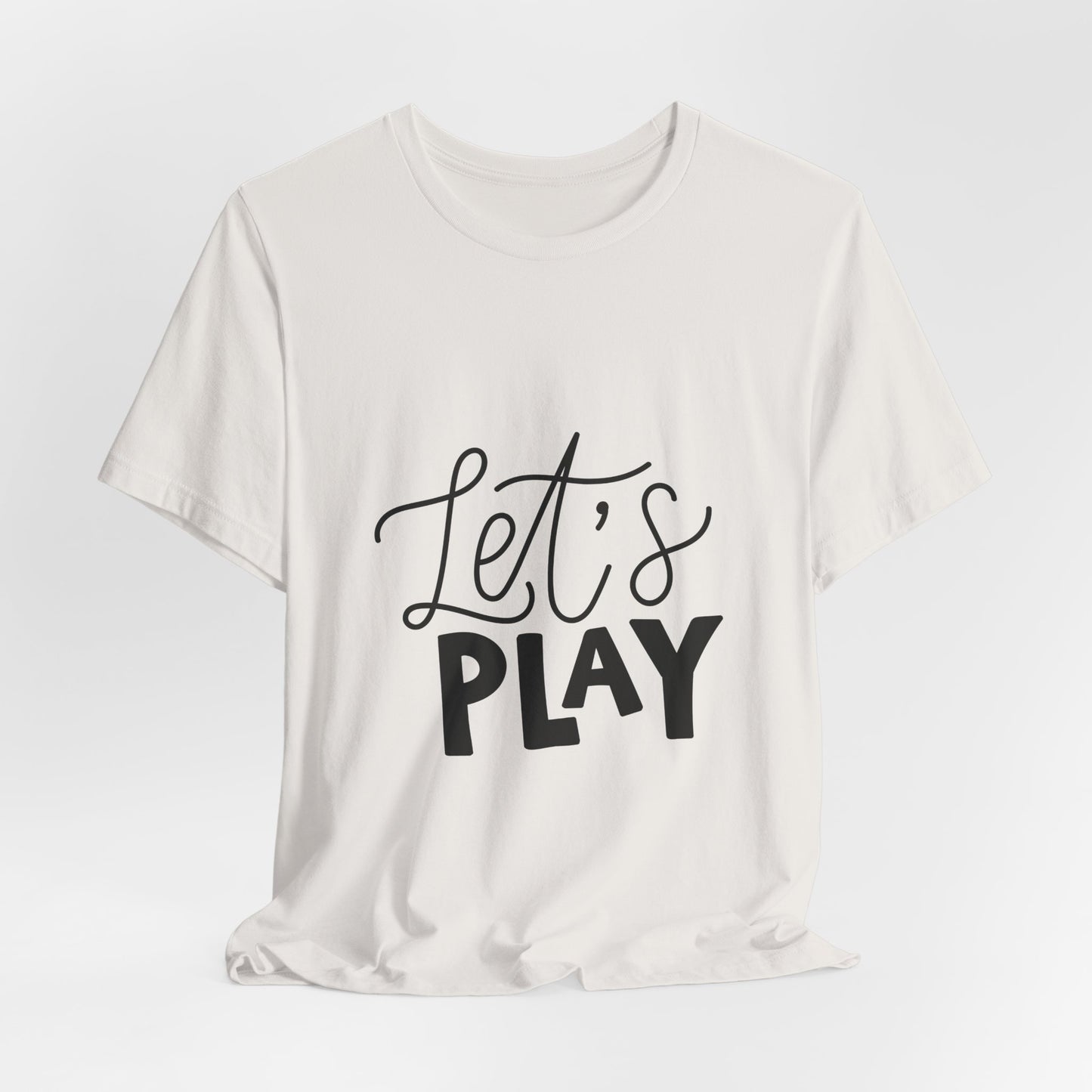 Let's Play Kids T-Shirt Fun Hand Lettered Tee
