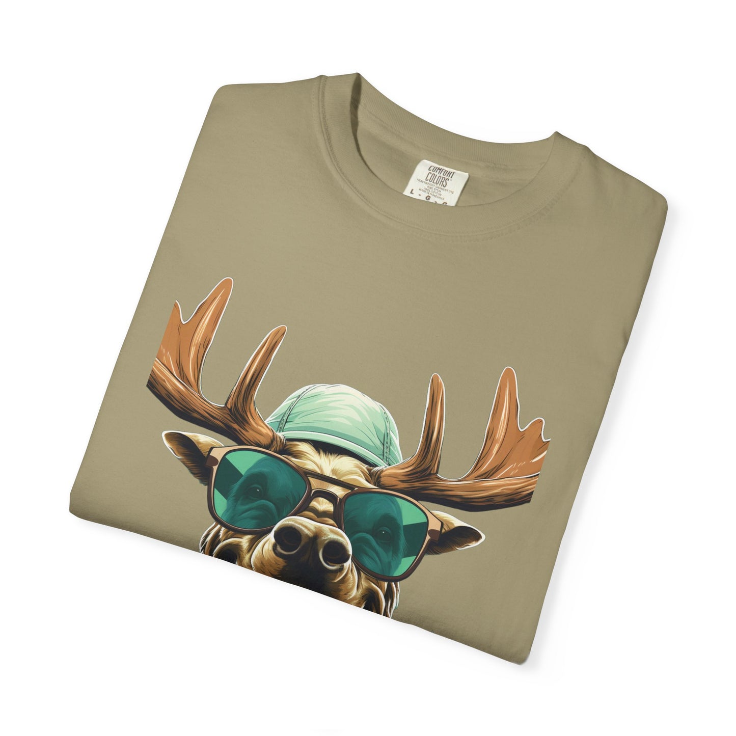 Funny Christmas Moose Garment-Dyed Tee Sunglasses