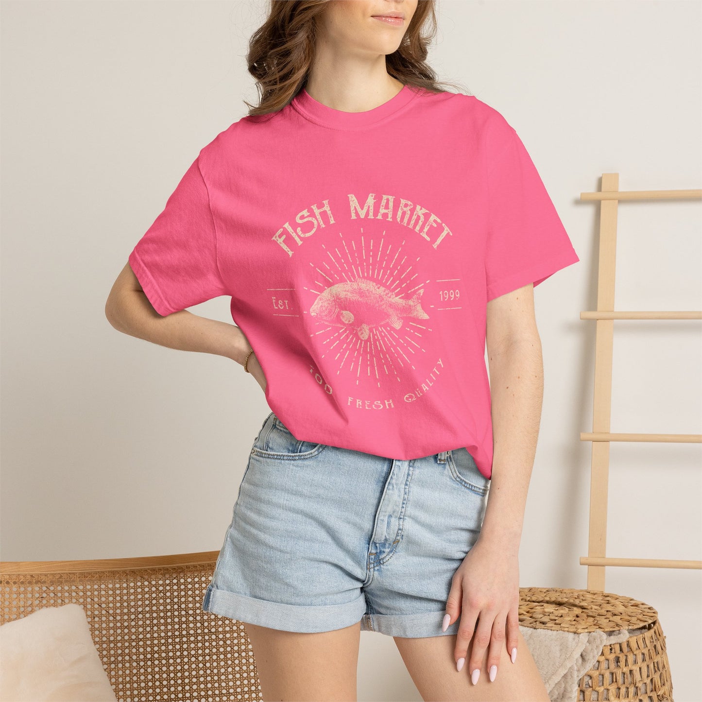 Fish Market Garment-Dyed Tee Est. 1999 Fishing
