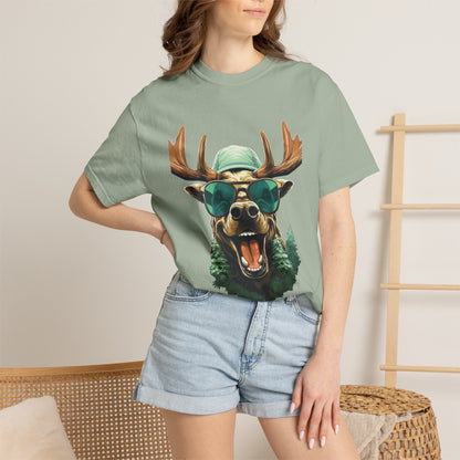 Funny Christmas Moose Garment-Dyed Tee Sunglasses