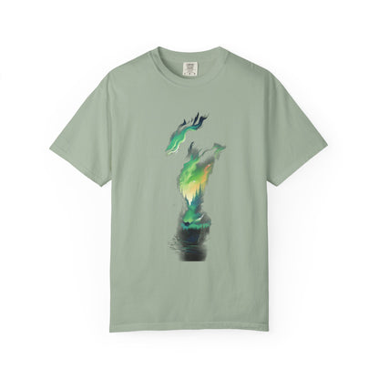 Northern Lights Forest Garment-Dyed Tee Aurora