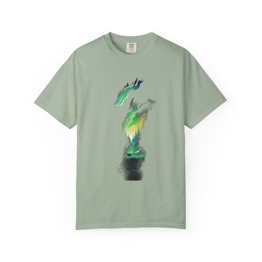Northern Lights Forest Garment-Dyed Tee Aurora