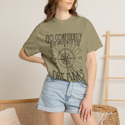 Go Confidently Dreams Garment-Dyed Tee Thoreau